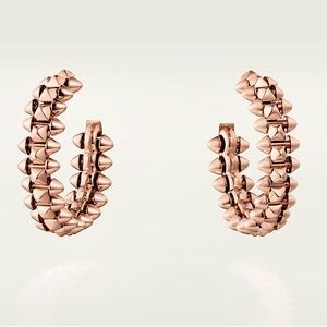 CLASH DE CARTIER 18K ROSE GOLD HOOP EARRINGS